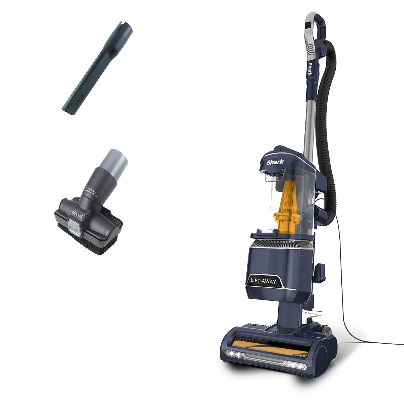 Shark Corded Upright Vacuum Cleaner 1.1L with Anti Hair Wrap Technology, Pet Model, LED, Lift-Away, Anti-Allergen, 8m Cord, 750W, 3 Attachments inc Pet Tool, Green, NZ691UKT