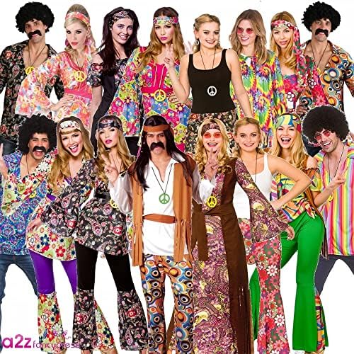 Adult Female Peace Lovin' Hippie Fancy Dress Costume
