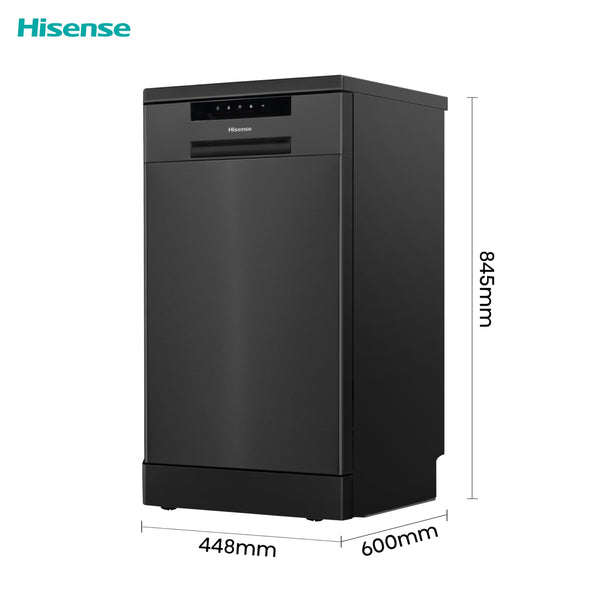 Hisense HS622E90WUK Freestanding Standard Dishwasher 85cm High - E Rated, White, 24 x 23 x 33 inches (L x W x H) [Energy Class E]