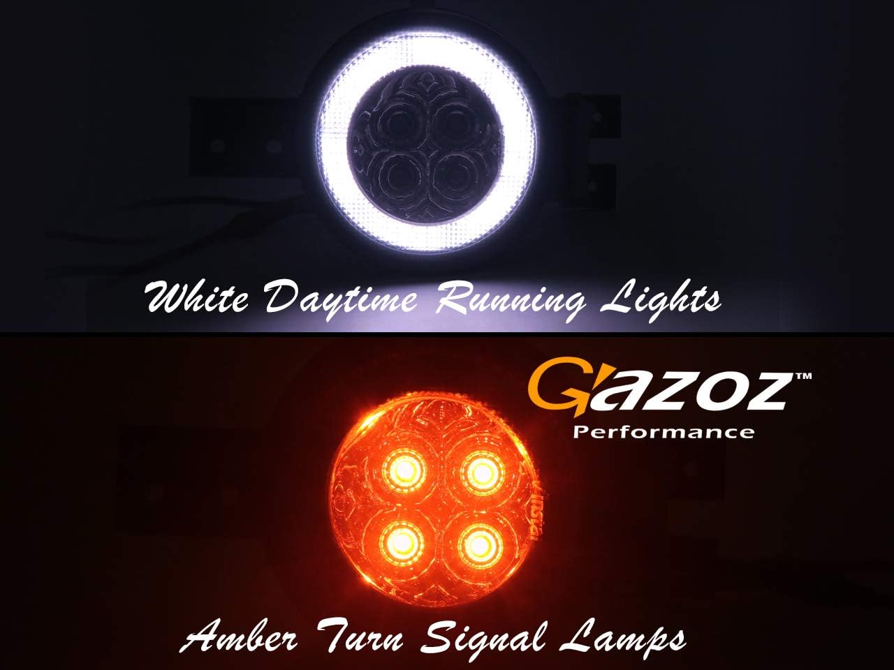 GAZOZ PERFORMANCE LED Turn Signal Indicator Halo Ring Light Smoke R50 R52 R53 S