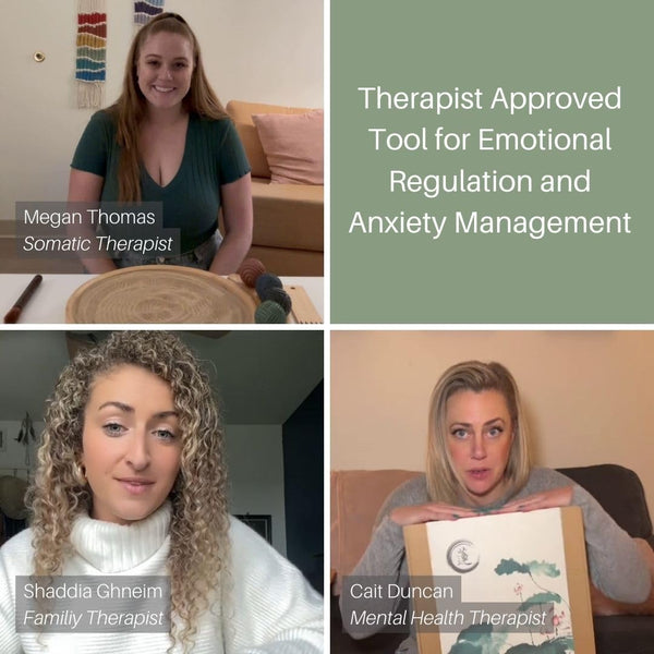 ENSO - Japanese Zen Garden Kit for Desk - Sand Garden Tools and Accessories Box Set for Office Desktop - 12? Large Round Bamboo Tray, 4 Stamp Spheres,