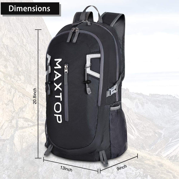 MAXTOP 40L Ultra Lightweight Packable Backpack Foldable Rucksack Water Resistent For Men Women Kids Outdoor Camping Hiking Travel Daypack Handy Durable