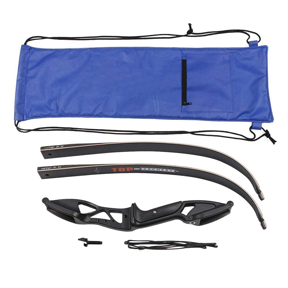 Huntingdoor 56" Takedown Recurve Bow Kit Adults Longbow 30-50 lbs with Archery Accessories Aluminium Alloy Riser Archery Set for Target Practice