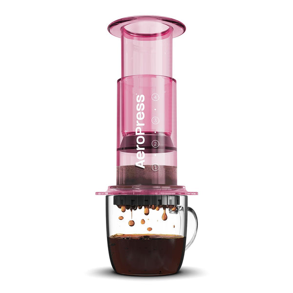 AeroPress Clear Coffee Press  3 In 1 Brew Method Combines French Press, Pourover, Espresso, Full Bodied Coffee Without Grit or Bitterness, Small