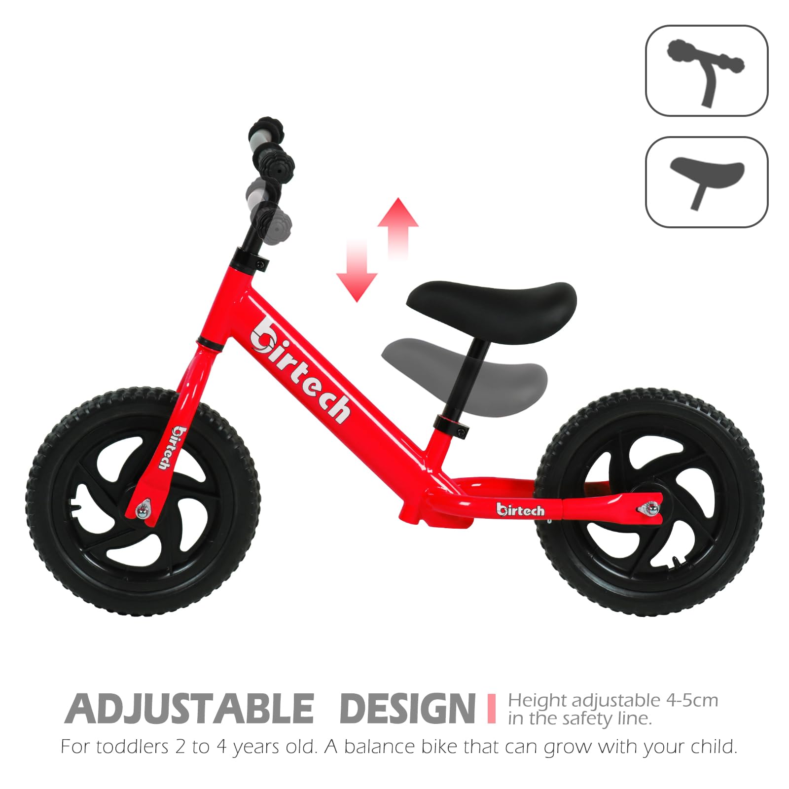 Balance Bike for Toddlers, Kids - 2, 3, 4 Year Olds, Bicycle Toys for 1 Year Old Boys Girls, No Pedal Training Bicycle Toddler Bike