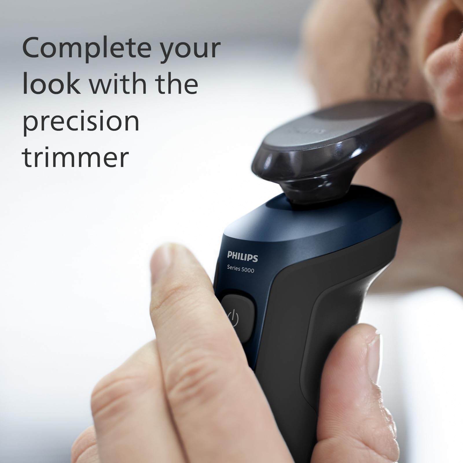 Philips Shaver Series 5000, Wet and Dry Electric Shaver, ComfortTech blades 360°, Contour Heads, Advanced Display, SmartClick Precision Trimmer, S5466/18 For Unisex-Adults