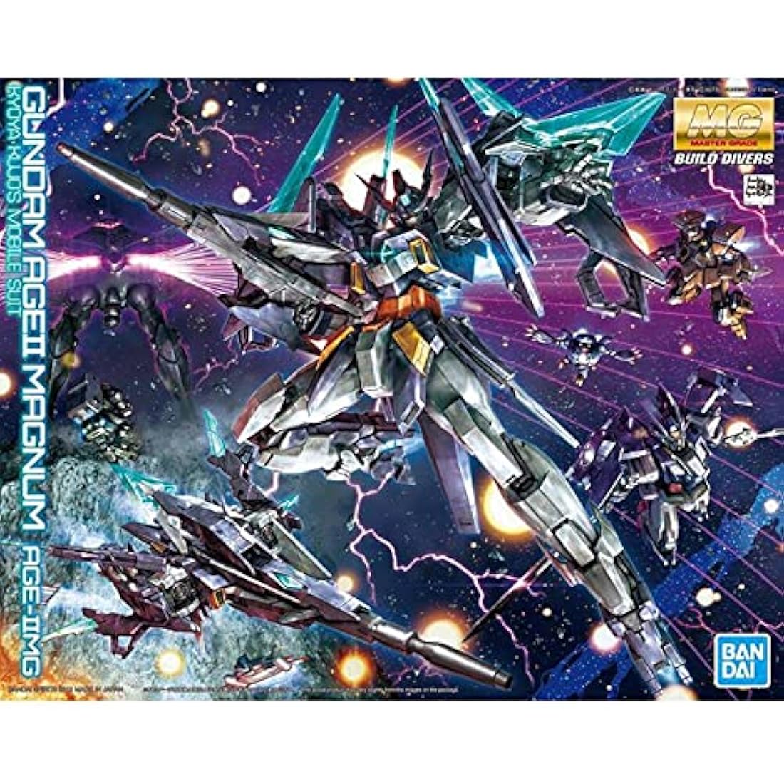 GUNDAM - MG 1/100 AGE-IIMG Age II Magnum Gundam - Model Kit, Bandai MG