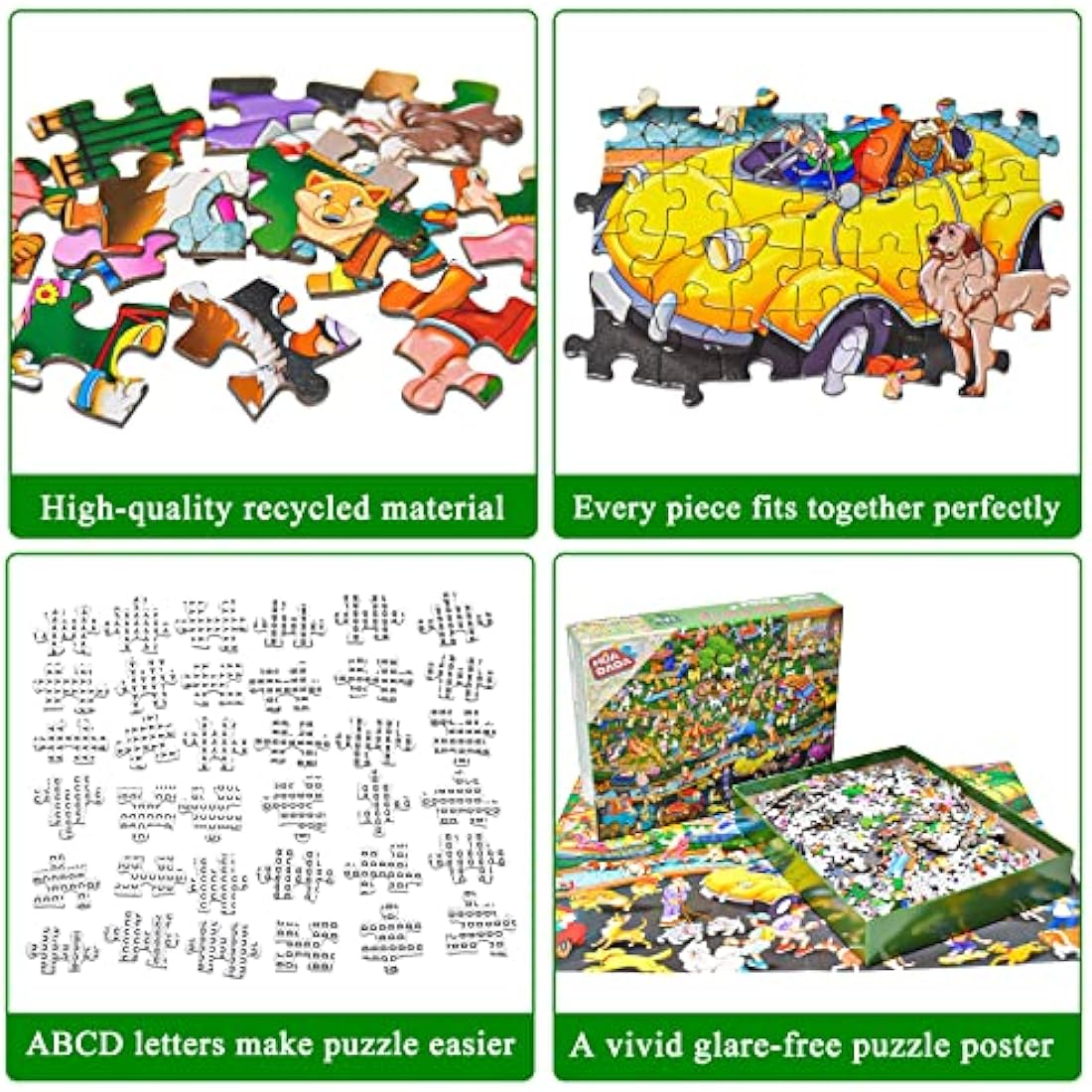 HUADADA The Dog Party Jigsaw Puzzles for Adults 1000 Piece Fun Dogs Park Jigsaws 1000 Pieces for Adults Gifts