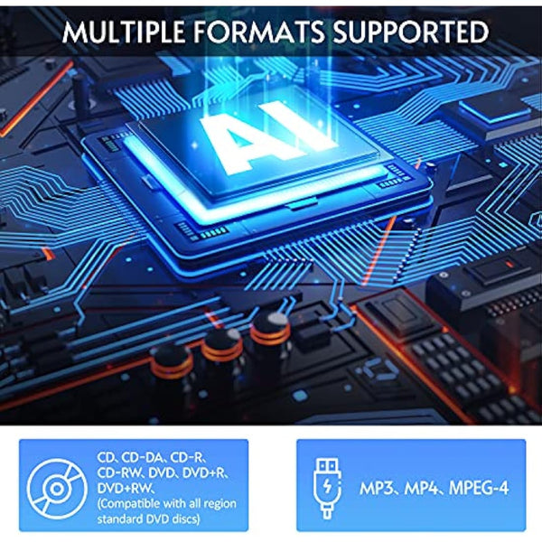 Full HD 1080p Upscaling DVD Player for TV with HDMI Output, for Home,Plays All Formats & Regions,USB Port,Multi-Formats DVDs/CDs Supported,Remote Control and AV/HDMI Cable Included…