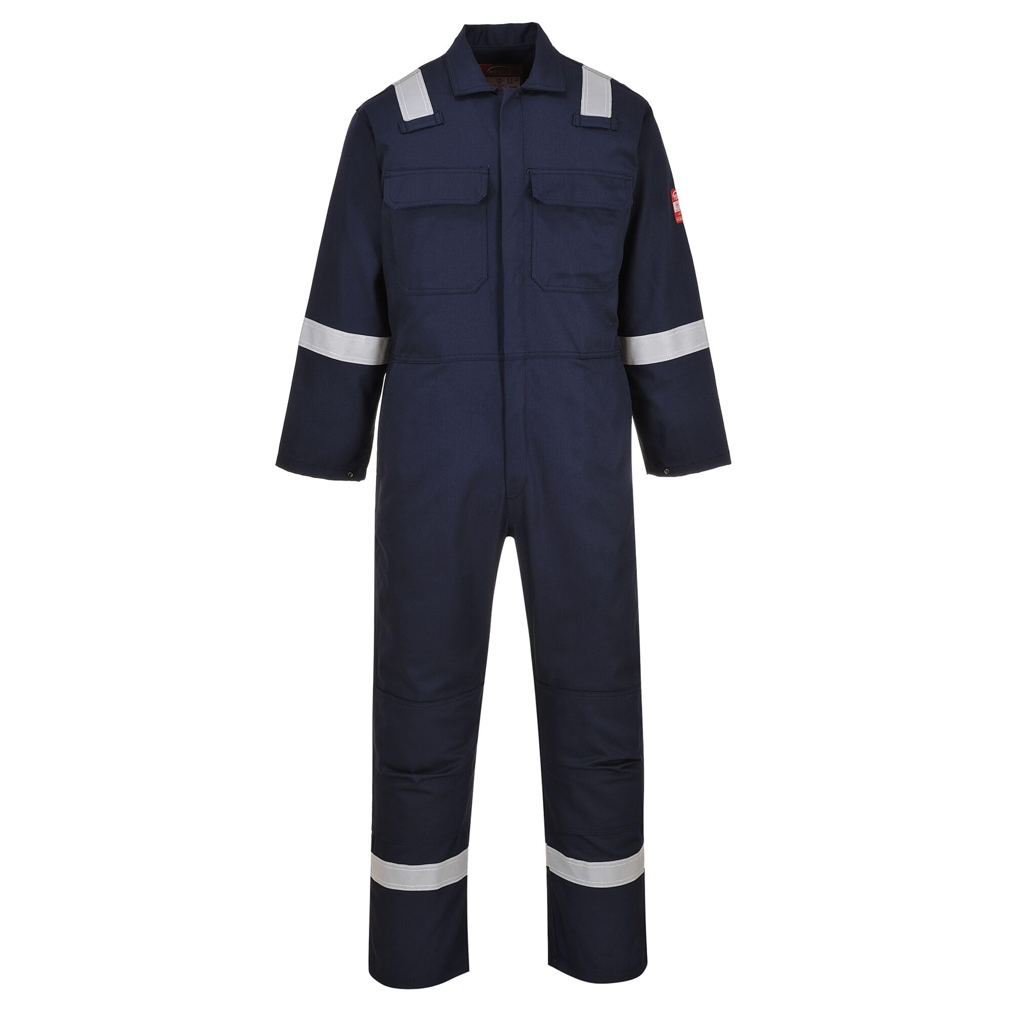 Portwest BIZ5 Men's Hi Vis FR Coveralls - Bizweld Iona Flame Resistant Fireproof Workwear Overalls