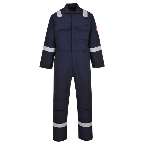 Portwest BIZ5 Men's Hi Vis FR Coveralls - Bizweld Iona Flame Resistant Fireproof Workwear Overalls