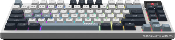 MSI Vigor GK71 Sonic Mechanical Gaming Keyboard (UK Layout) - MSI Sonic Red Switches (Linear), Ergonomic Keycaps, Anti-slip Base, Per-key RGB Mystic Light, USB 2.0 - Full-Sized