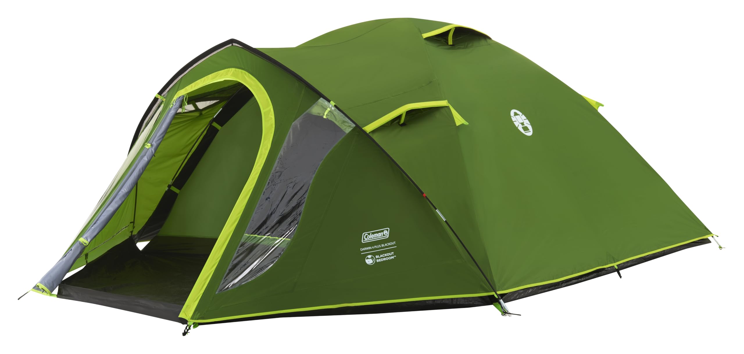 Coleman Tent Darwin 2-4 Person | Compact Lightweight Dome Tent | Models with Darkened Bedroom | Camping, Festival and Hiking Tent | 4500mm Waterproof | with Sewn-in Groundsheet