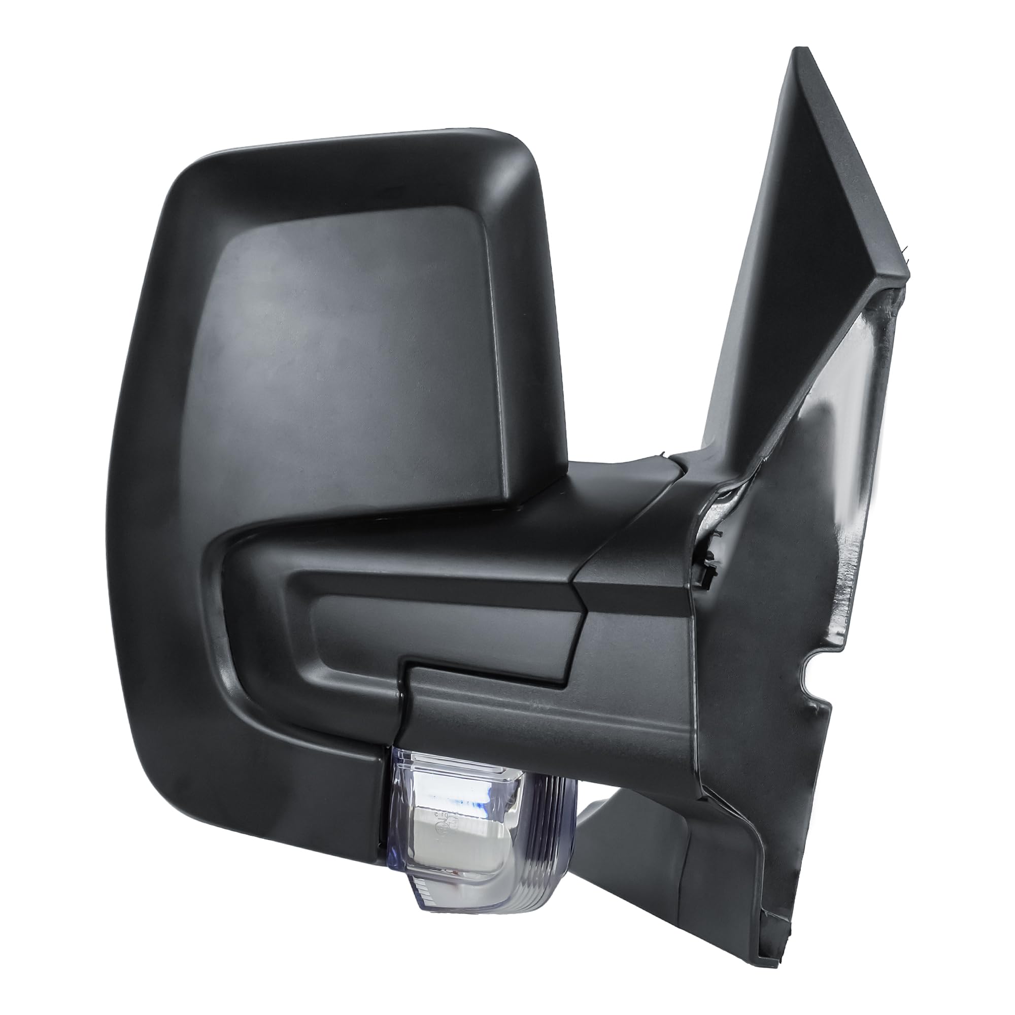Repmacement Driver Right Side Door Wing Mirror O/S Electric and Heated Manual Folding with Textured Back Cover for Ford Transit Tourneo Custom 2015 to 2024