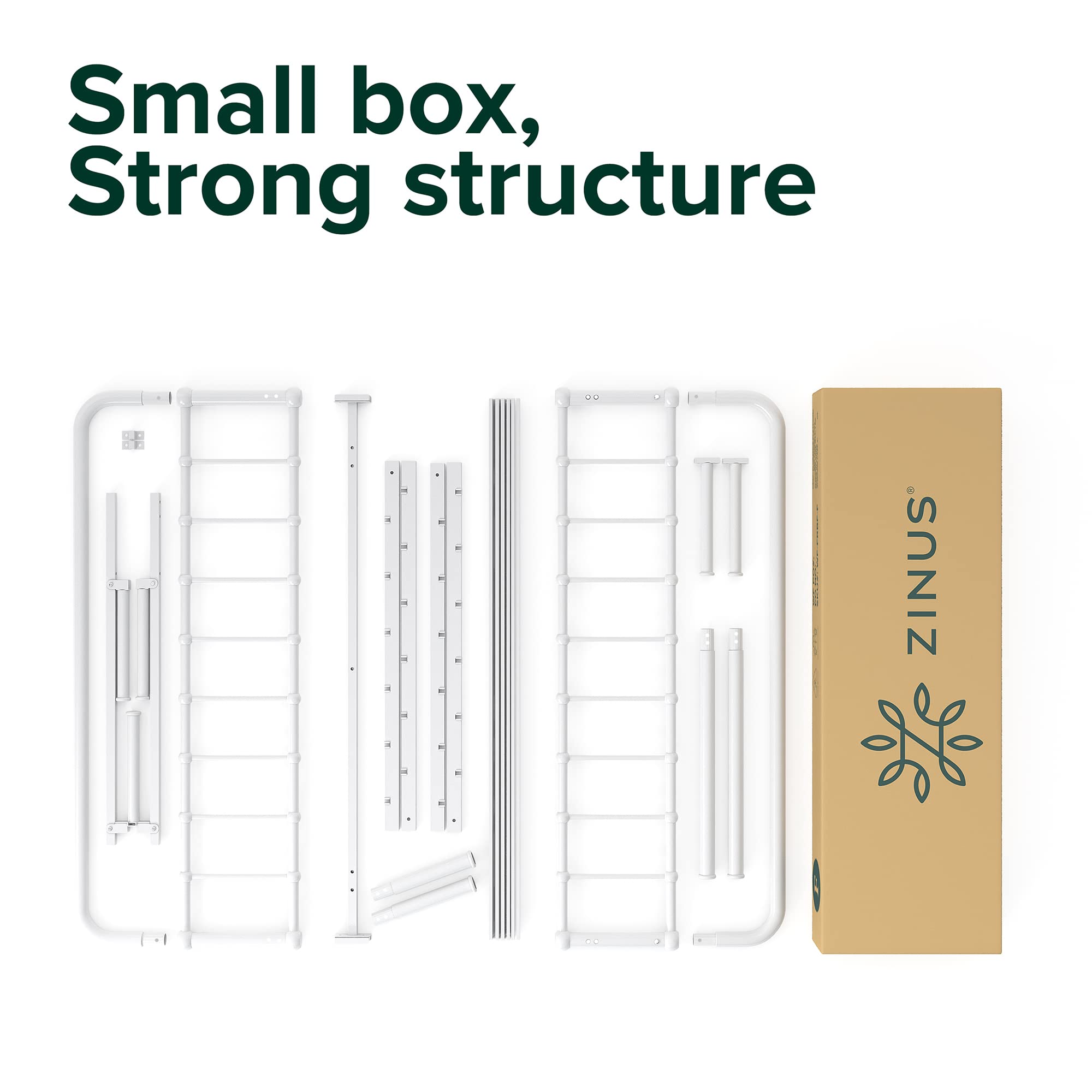 ZINUS Florence 3ft Single Bed Frame 90x190cm, Metal Platform Bed with Headboard and Footboard, Strong Steel Slat Support, Large Storage Space, Easy Assembly, Black