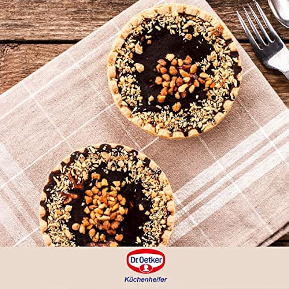 Dr.Oetker Tartelets Moulds Classic Set of 6 Ø10 cm in Brown-Silver, 10 x 10 x 3 cm