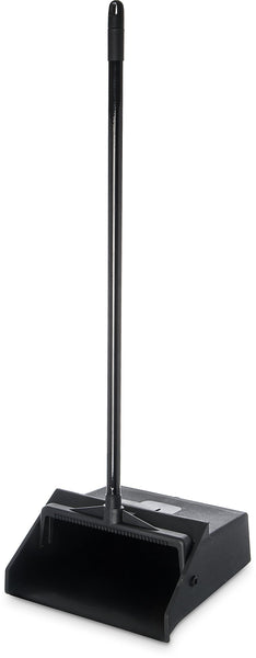 CFS Duo-Pan Plastic Upright Dust Pan, 12 Inches, Black