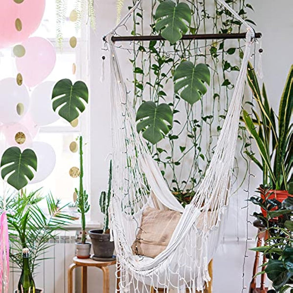 12PCS Artificial Palm Leaves Tropical Plant Leaves Tropical Leaf Jungle Leaves Decorations Faux Monstera Leaves Fake Leaves Safari Leaves For Hawaiian Luau Party Jungle Beach Theme Party Decorations