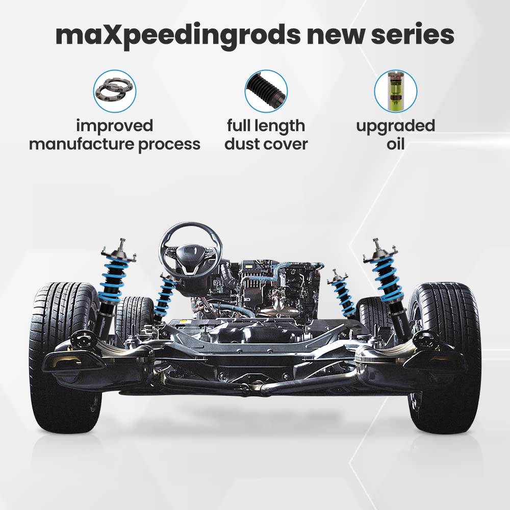 maXpeedingrods Coilovers Lowering Kit for Mazda MX5 MX-5 NA NB 1990-2005 Adjustable Hight Struts Shock Absorber Suspension