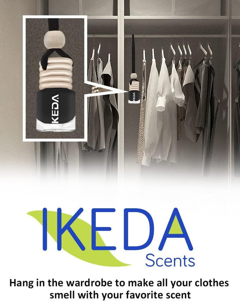 Ikeda scents Ikeda Car Air Fresheners | Automotive Hanging Pendant | Auto Perfume Diffuser with Real Oil | Strong and Long Last Fragrance | Fresh Smell Cover Odours | Car Accessories for Men Women