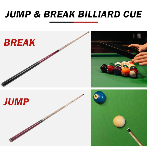Aklot Pool Cue, Heavy Hitter Jump Break Cue 23~25oz 1 Pool Stick 14mm Bakelite Tip for Explosive Breaks and Effortless Jumps