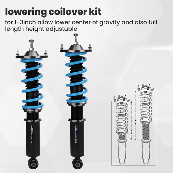 maXpeedingrods Coilovers Lowering Kit for Mazda MX5 MX-5 NA NB 1990-2005 Adjustable Hight Struts Shock Absorber Suspension