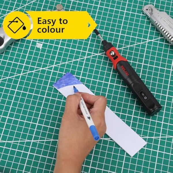 Do²ping 2-Pack White EVA Foam Sheets, 6mm Thick Premium Foam Sheets for Crafts, 35x124.5cm High Density 86kg/m3 EVA Foam for Cosplay Costume, DIY Projects (2PCS 6mm White)