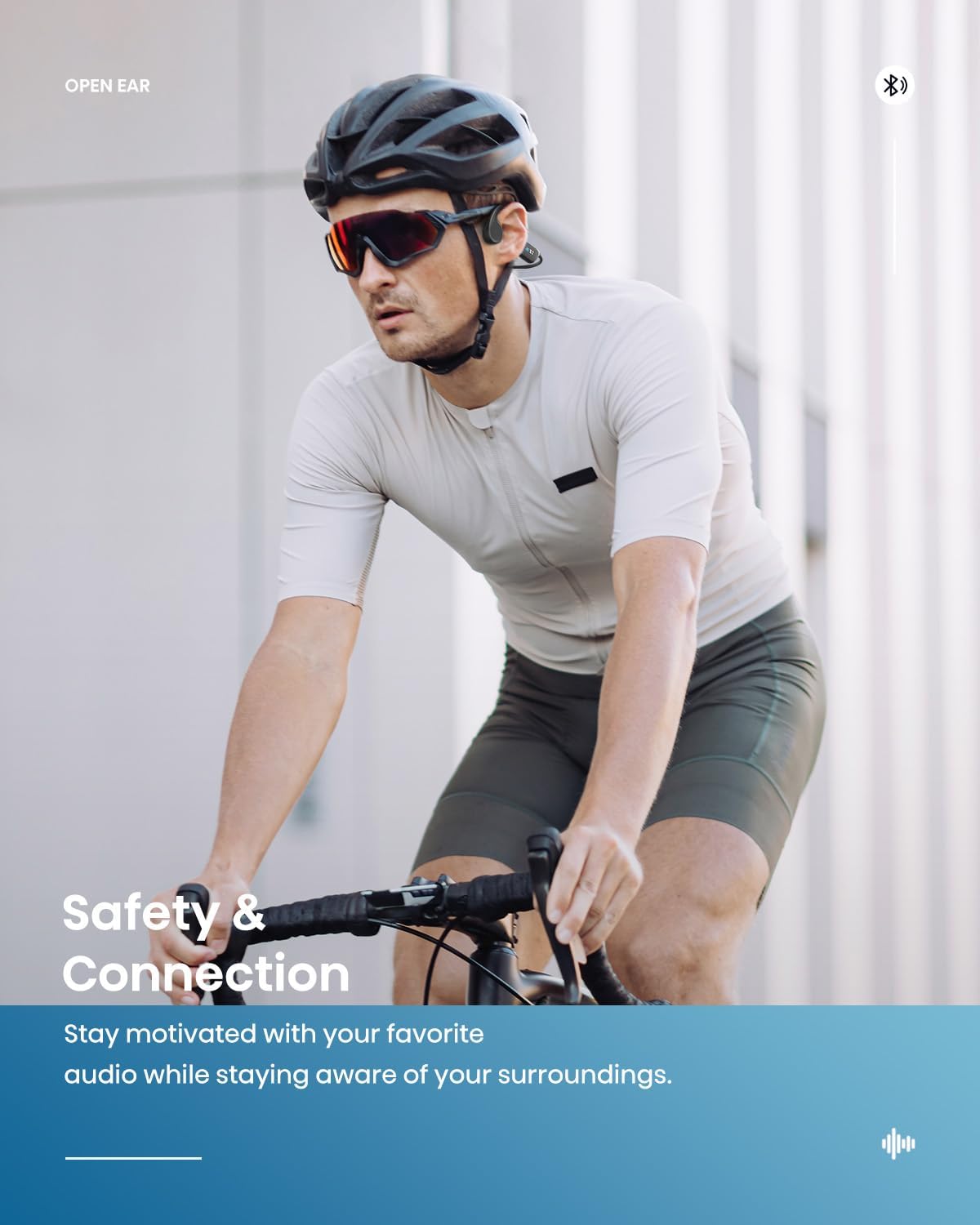 Guudsoud Swimming Headphones,Bone Conduction Headphones Bluetooth 5.3,IP68 Waterproof Open Earphones,Built-in MP3 Player 32G Memory, Wireless Sports Underwater Headphones for Swimming,Running,Cycling