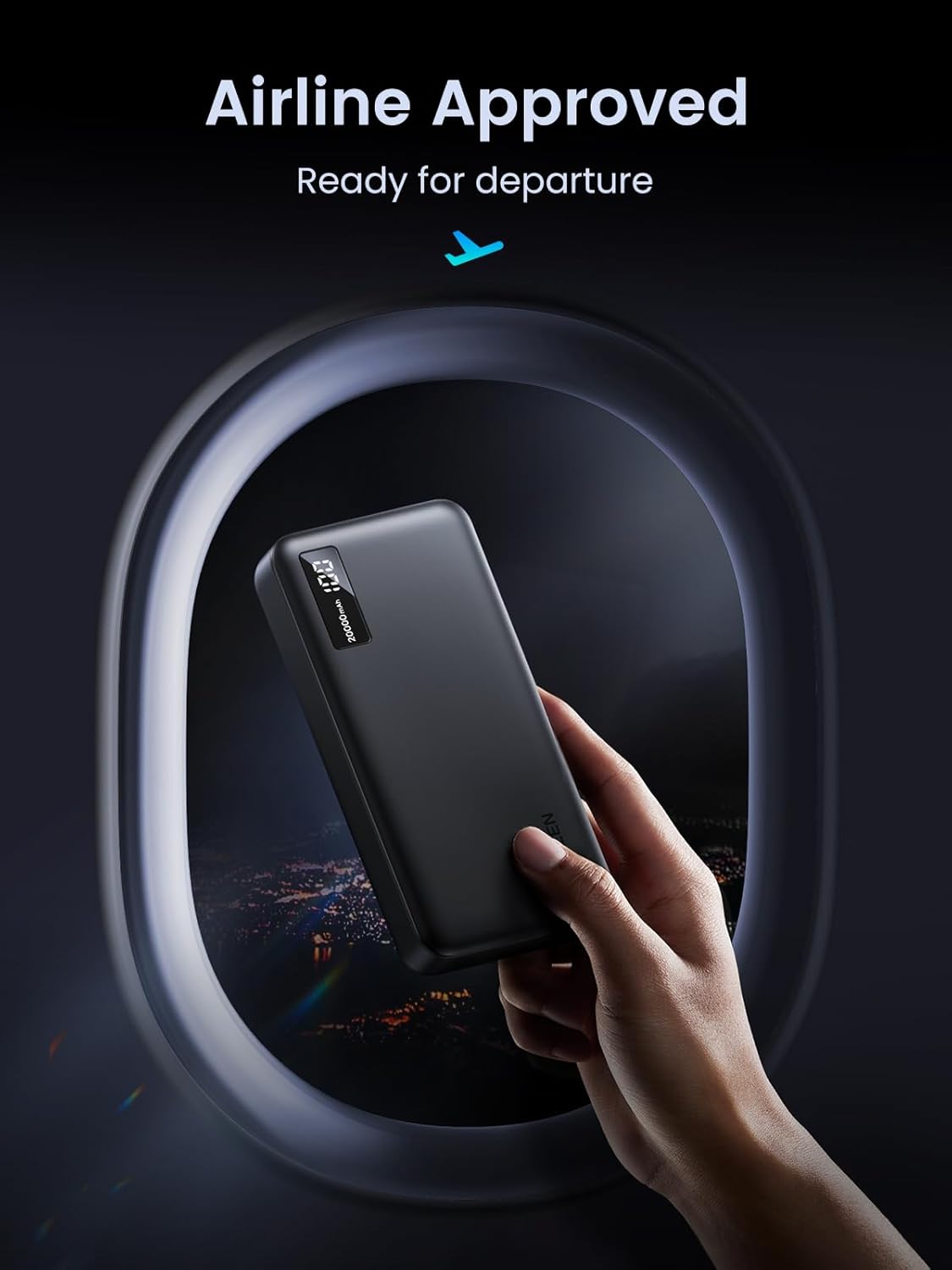 UGREEN Nexode 20000mAh Power Bank Fast Charging, PD 20W & QC 22.5W 3-Port Mobile Phone Portable Charger, USB C Battery Pack Compatible with iPhone 16/15, Galaxy S24/S23, iPad Pro, AirPods, etc