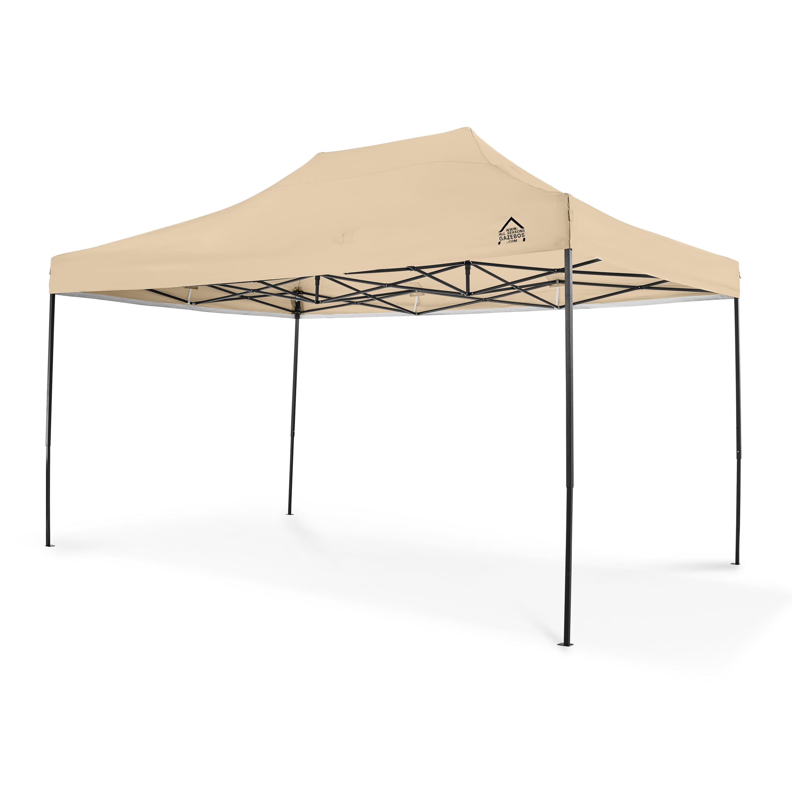 All Seasons Gazebos 3x4.5 Fully Waterproof Pop up Gazebo With Accessories - Metallic Grey