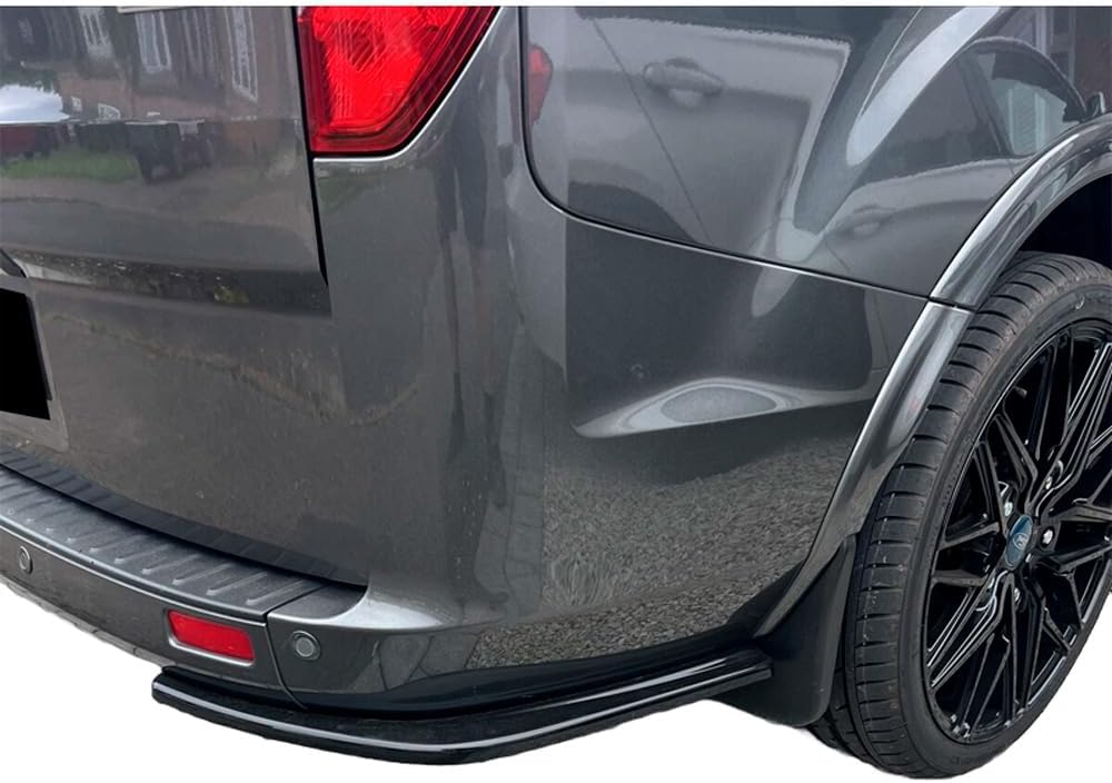 Oneway Rear Side Diffusors compatible with Ford Transit Custom MK1 Facelift 2018-2023 - Gloss black