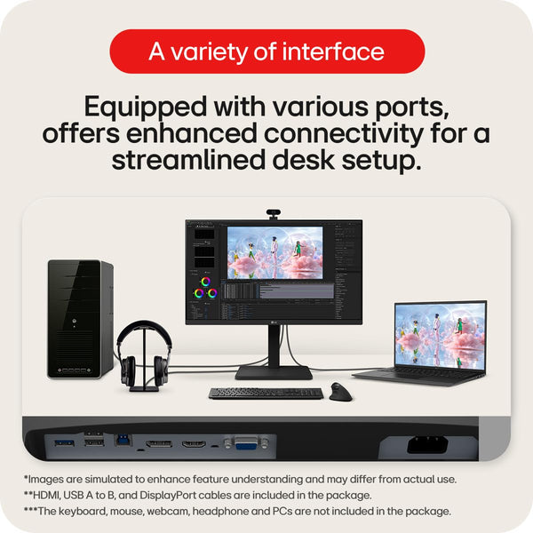 LG Electronics Monitor 27MR400-B, 27 Inch, Full HD 1080p, 100Hz, 5ms GtG, IPS Panel, AMD FreeSync, Smart Energy Saving, Anti-Glare, HDMI, Matte Black