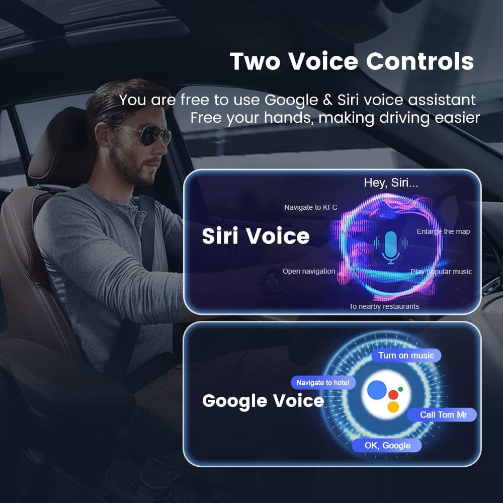 2024 CarlinKit 5.0 2air Wireless Adapter for Apple CarPlay and Android Auto,For cars wired apple CarPlay or wired Android Auto Function,(Model year:2017 to 2024) plug and play