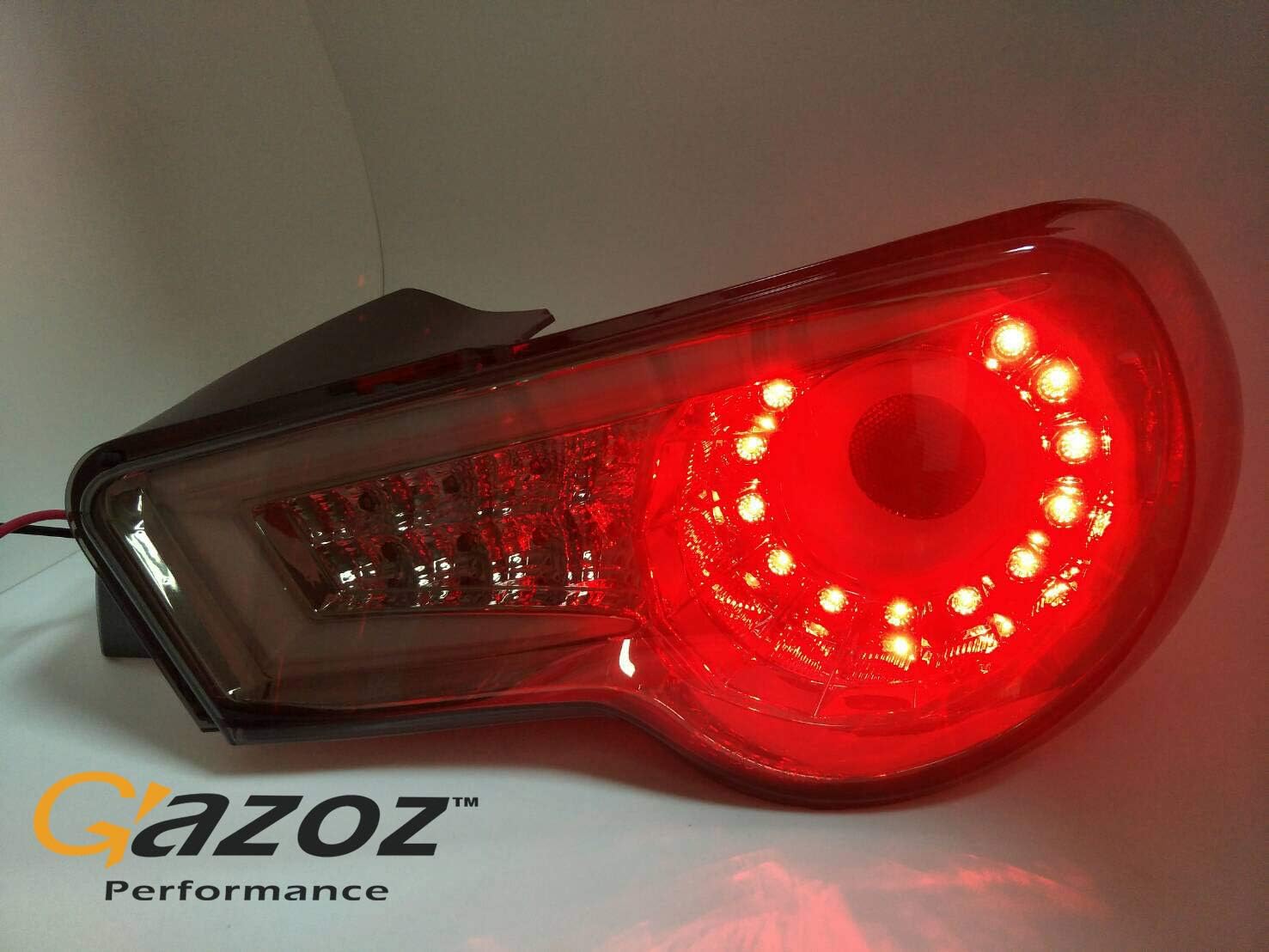 GAZOZ PERFORMANCE LED Black Smoke Tail Rear Light Lamp compatible with GT86 Scion FRS FR-S BRZ