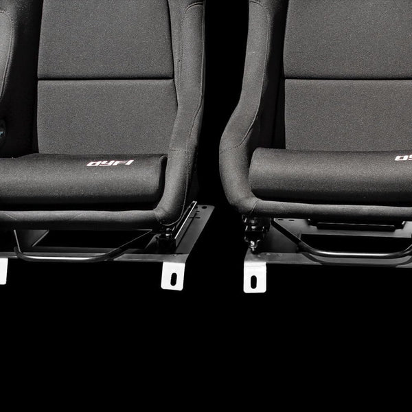 Set of Barbarian Fixed Bucket DYFI Racing Seats for MX5 Mk3 (NC Chassis) Mazda, Black Felt, Track, Race, Drift