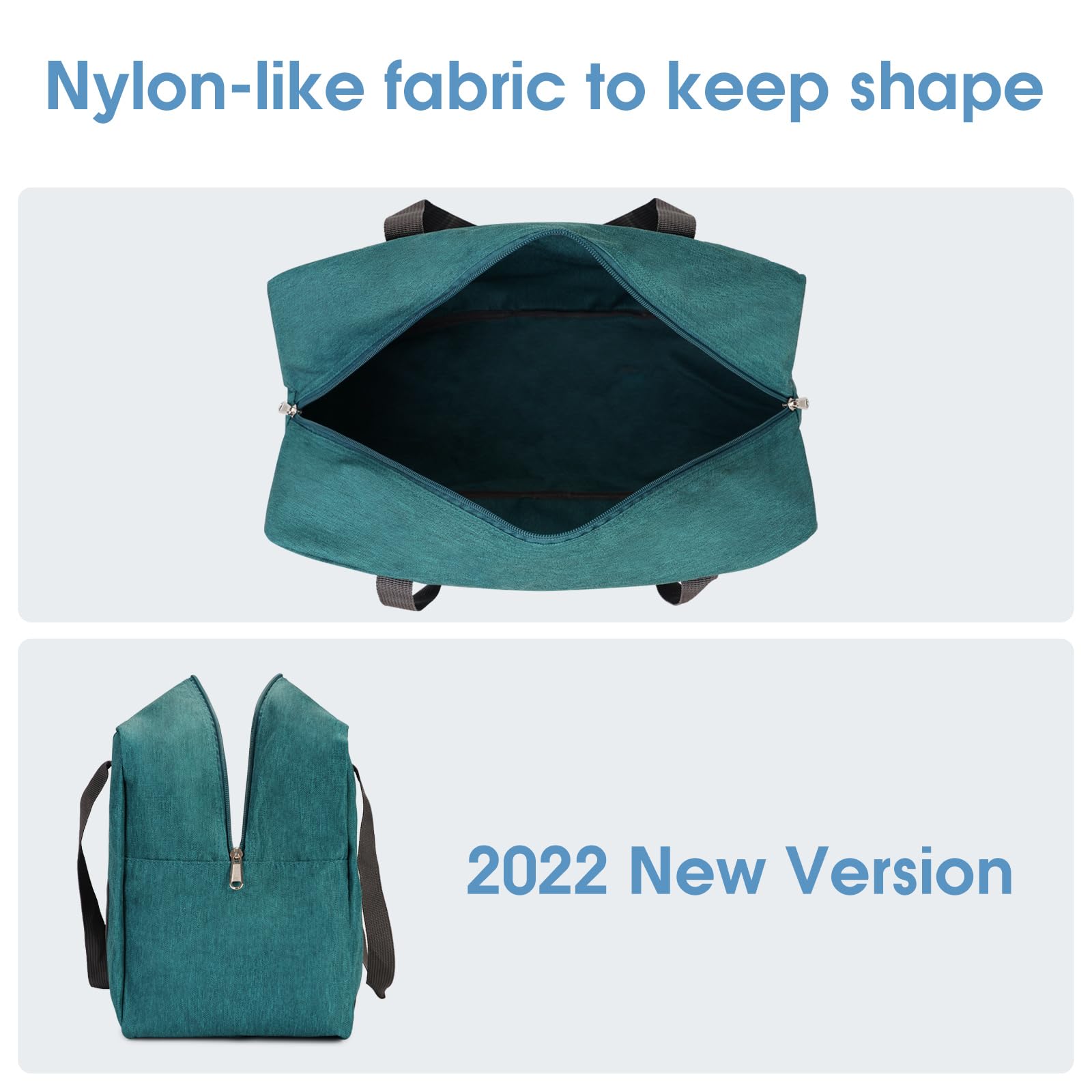 for Ryanair Airlines Cabin Bag 40x20x25 Underseat Foldable Travel Duffel Bag Holdall Tote Carry on Hand Luggage Overnight for Women and Men 20L (Black)