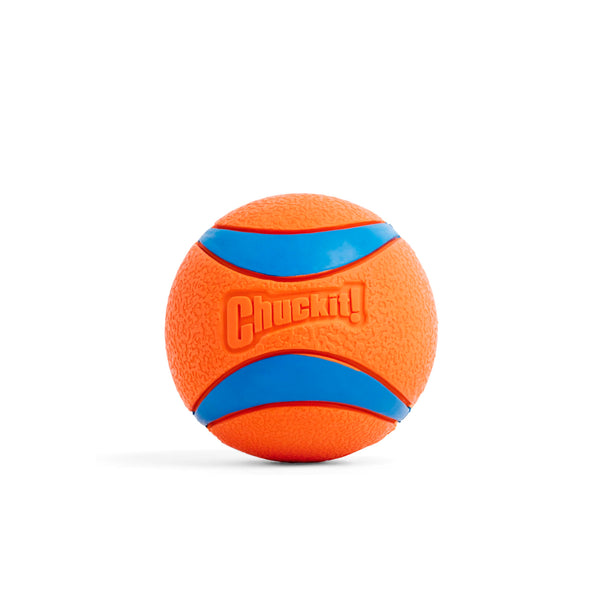 ChuckIt! Ultra Ball Dog Toy, Durable High Bounce Floating Rubber Dog Ball, Launcher Compatible Toy For Dogs, 2 Pack, Medium