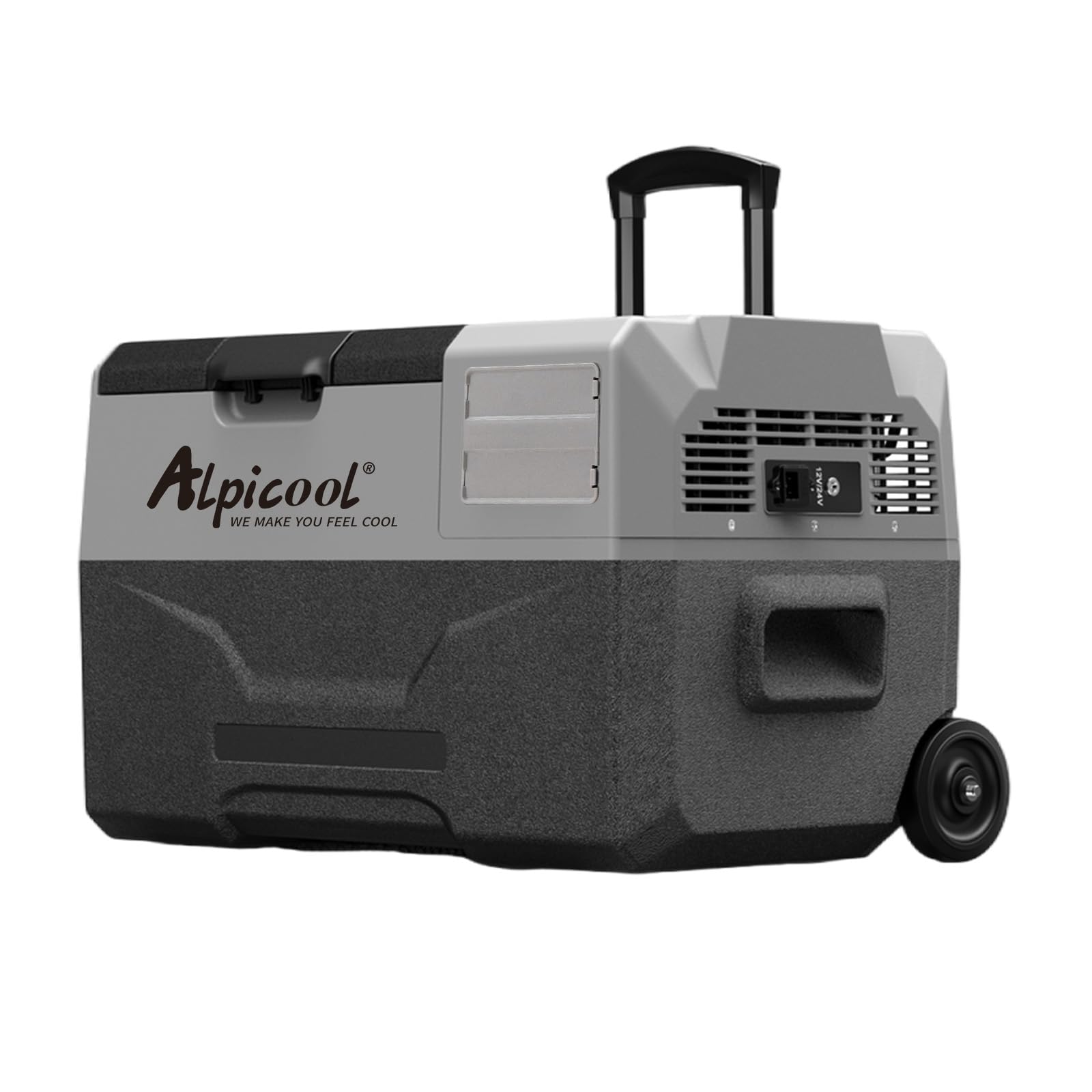 Alpicool CX30 30L Compressor Car Refrigerator, Portable Camping Fridge DC 12v Freezer for Truck, Campervan, RV, Boat, -20℃ to 20℃, with Telescopic Handle, USB Socket