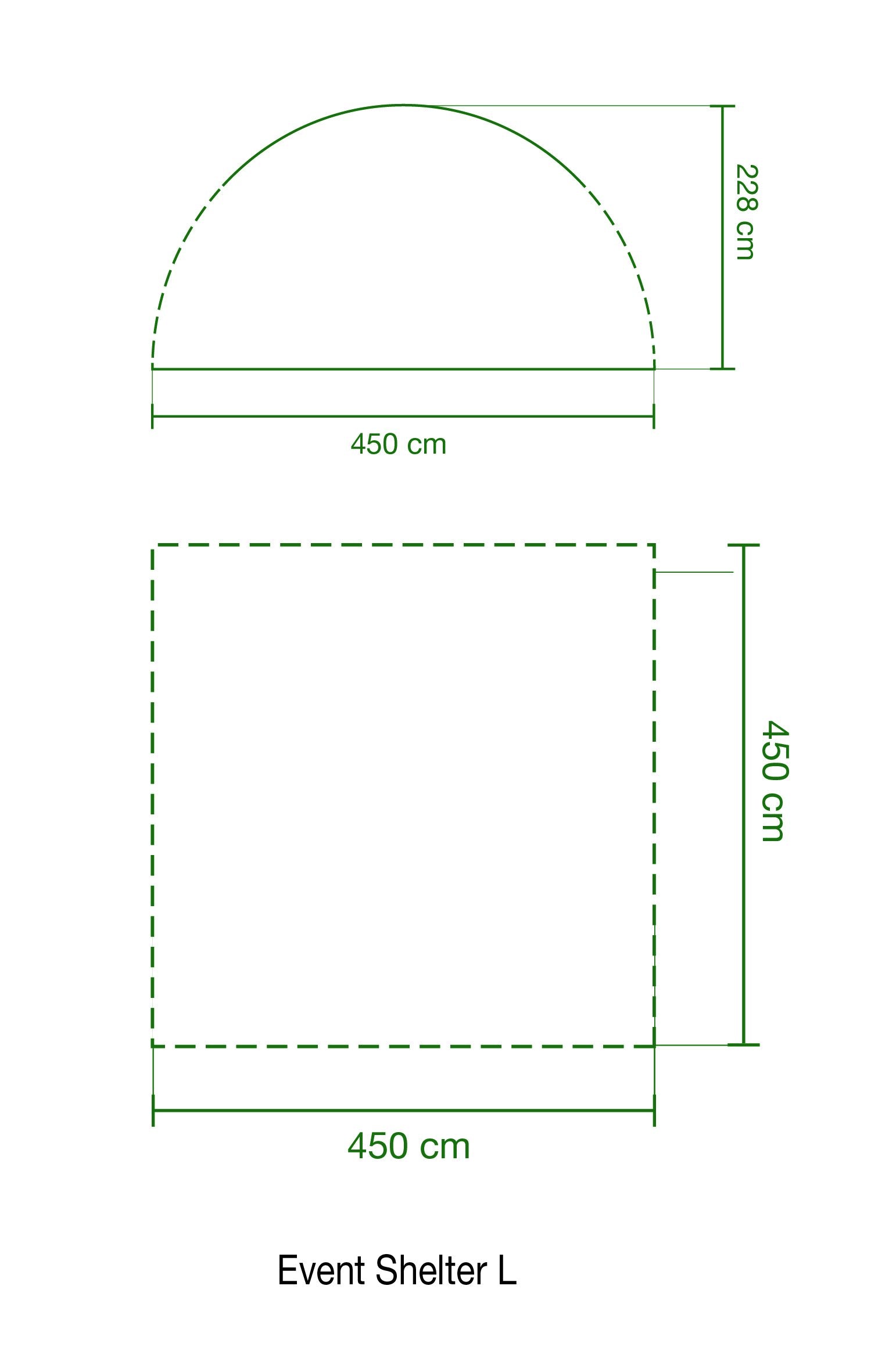 Coleman Gazebo, Event Shelter for Garden and Camping, Sturdy Steel Poles Construction, Large Event Tent, Portable Sun Shelter with Sun Protection SPF 50+, Grey/Green, L - 3.6 x 3.6 m