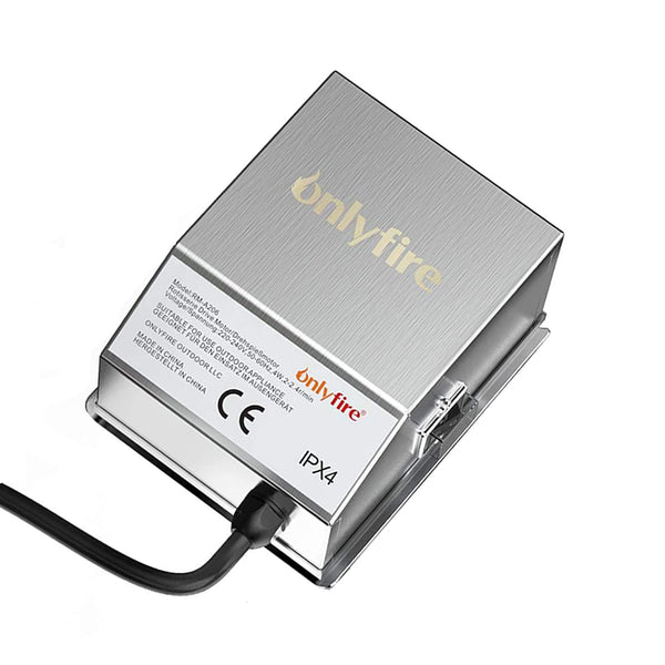 onlyfire BRMA102 Heavy Duty Stainless Steel Rotisserie Motor BBQ Gas Grill Electric Main Spit Motor, UK 3 Pins Plug,1.5meter