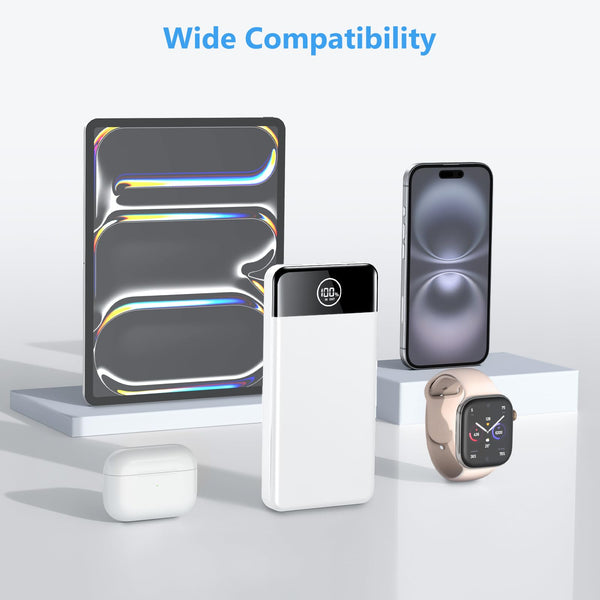 Power Bank Fast Charging 26800mAh, Portable Charger PD22.5W, PD3.0 QC4.0 USB-C/USB-A Output, Phone Battery Pack for iPhone 16 15 14 13 Plus Pro Max Mini, Glaxy