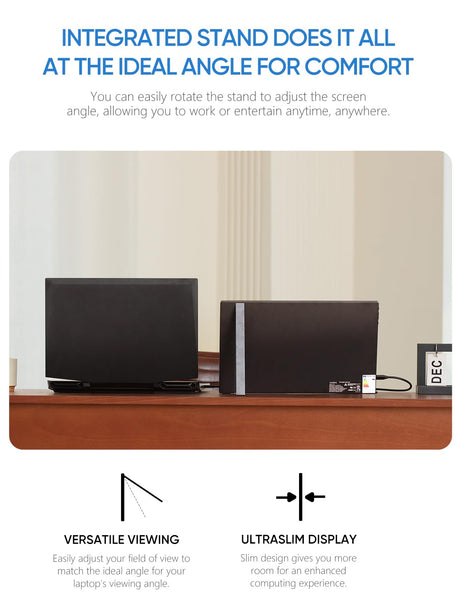 ARZOPA 16.1'' 144Hz Portable Monitor with Storage Bag, 100% sRGB 1920×1080P FHD HDR 144HZ Gaming Monitor, Ultra Slim - Eye Protection-External Second Screen for Laptop/PC/Mac/PS3/4/5/Xbox - Z1FC（Grey）