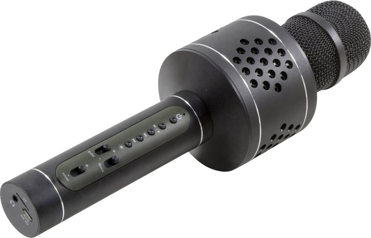 MusicMan 4611 Karaoke Microphone Pro BT X35 (Bluetooth, Compatible with Smartphone, iPhone, TWS function) black