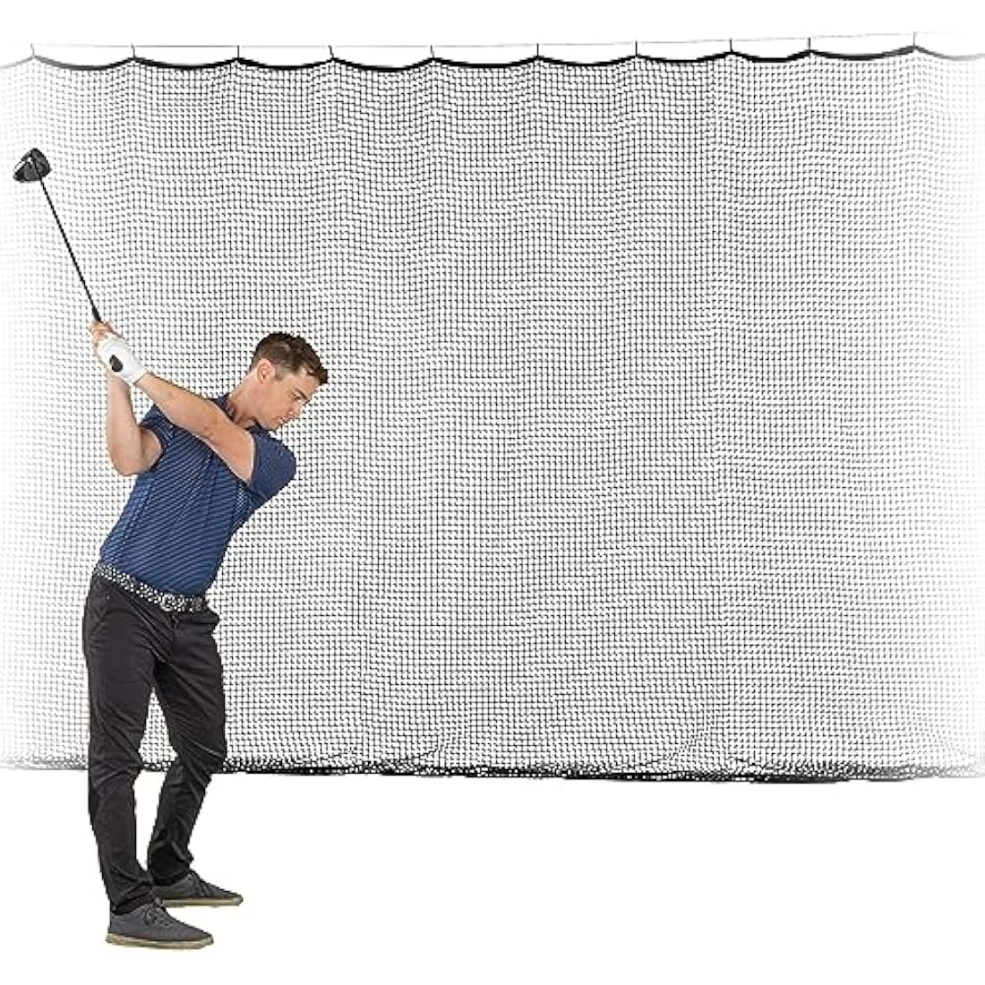 GoSports Sports Netting - Hitting Net for Golf, Baseball, Hockey, Soccer, LAX and More - 10 ft, 15 ft, 20 ft
