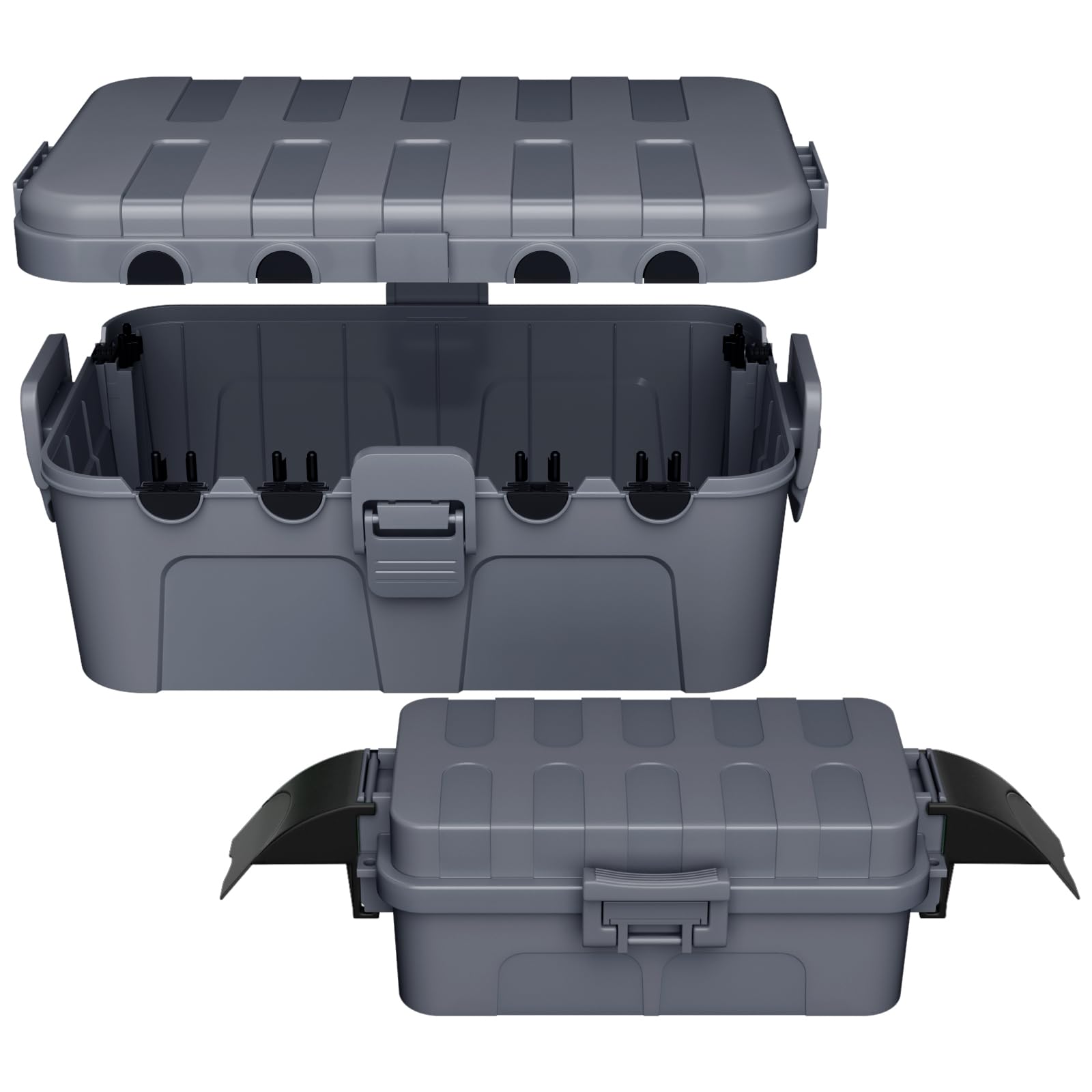 RESTMO Extra Large Waterproof Electrical Box, IP54 Weatherproof Outdoor Outlet Cover, Protect Outlet, Plug, Timer, Power Strip (Not Included), Holiday Light Decoration, 32 x 22 x 13 cm, Black