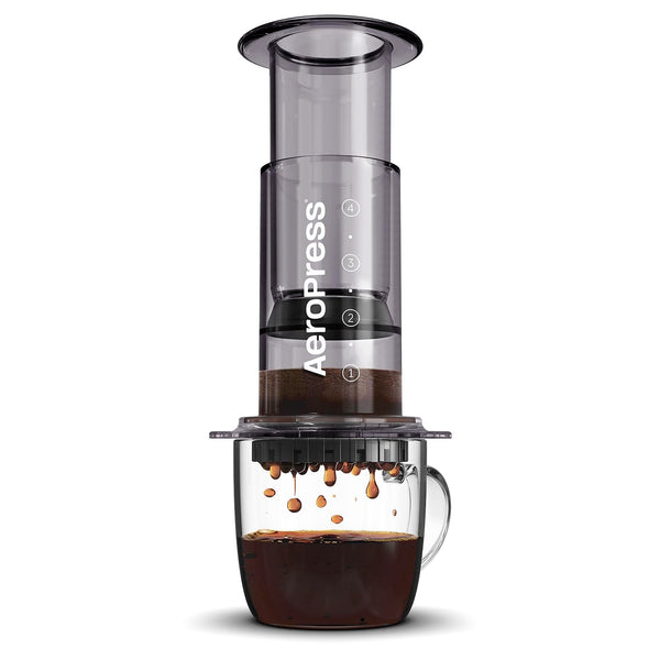 AeroPress Clear Coffee Press  3 In 1 Brew Method Combines French Press, Pourover, Espresso, Full Bodied Coffee Without Grit or Bitterness, Small