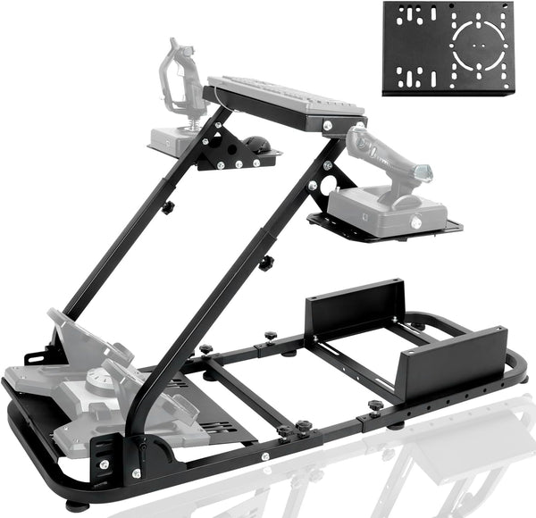 Anman G29 Foldable Racing Simulator Cockpit Flight Panel Fit For Thrustmaster,Fantec,Logitech, G920, G923 Equipped With Race Seat Bracket Not Included Shifter Hand Brake Wheels and Pedals