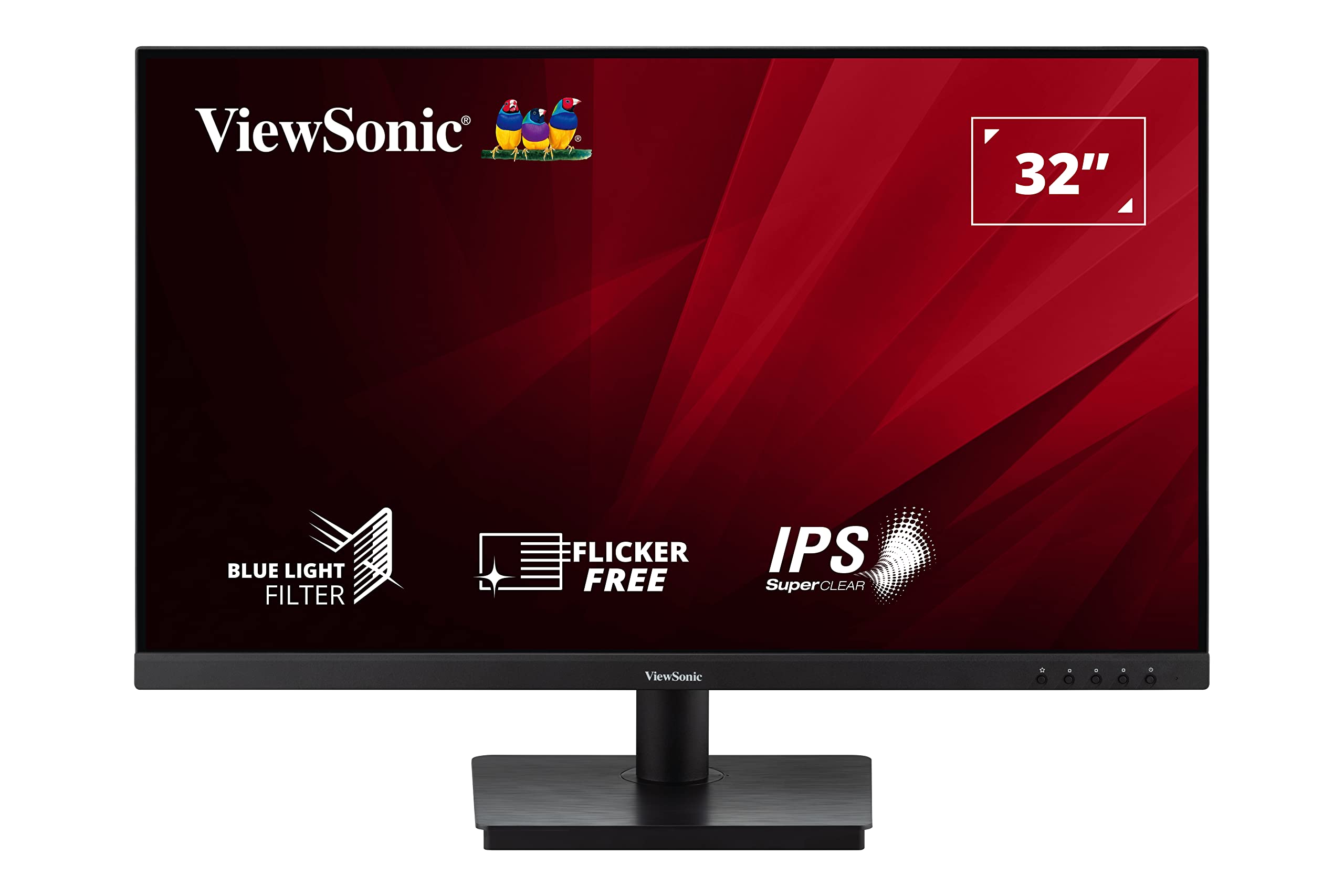 ViewSonic VA3209-2K-MHD 32-inch 2K QHD IPS Monitor, 75Hz VRR, HDR10, with HDMI, DisplayPort, Integrated Speakers