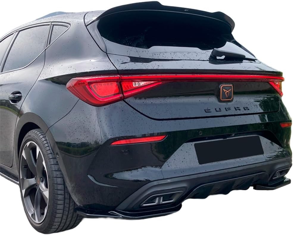 Oneway Rear Side Diffusors compatible with Cupra Leon HB 2020- - Version 2 - Gloss black