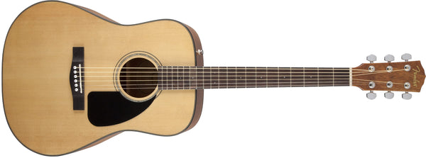Fender CD-60 Dreadnought V3 DS Acoustic Guitar in Black with Walnut Fretboard, Great for Beginners, Comes with Free Virtual Lessons